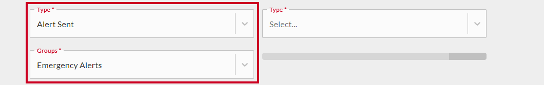 Alert type and group.