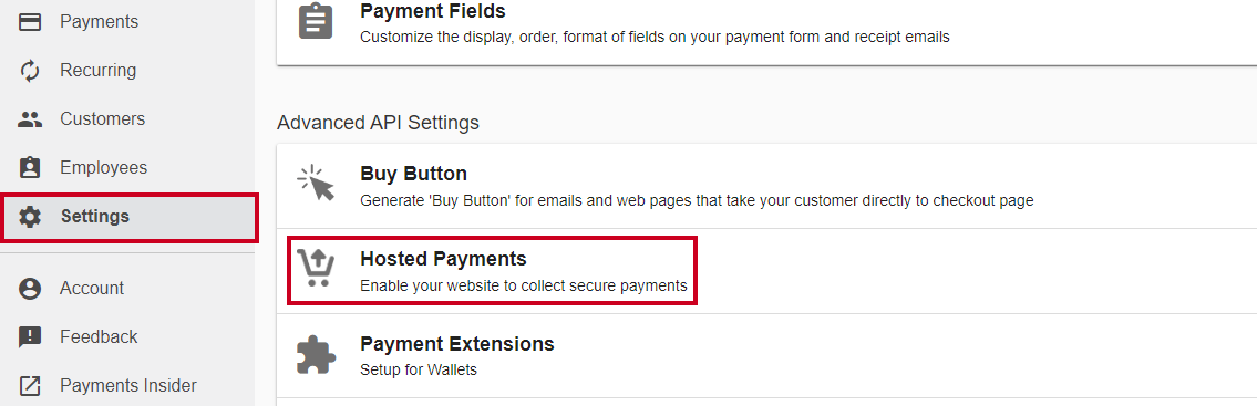 hosted payments.