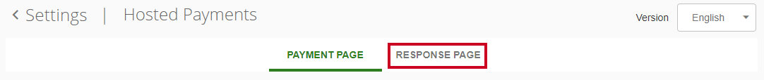 Response page.