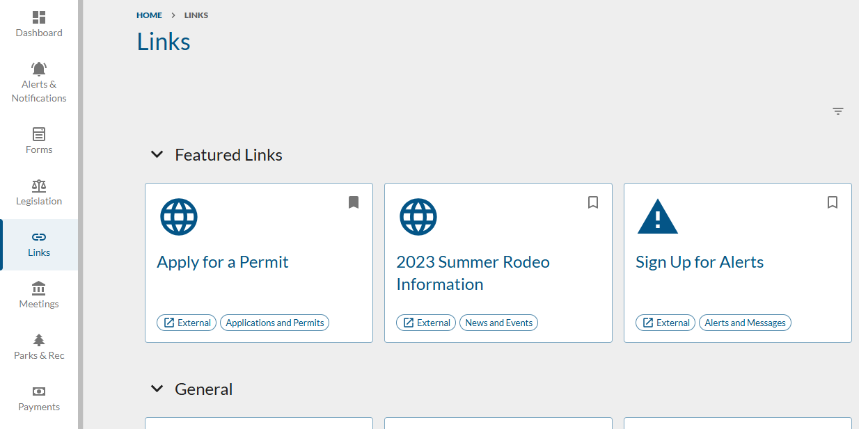 bookmark link.