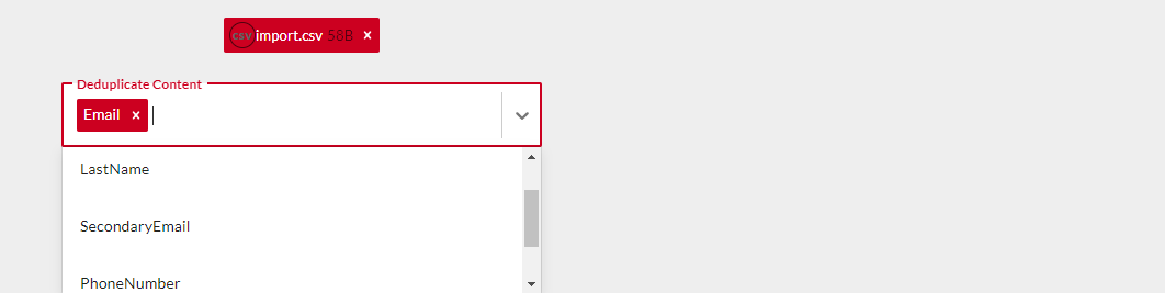 Deduplicate content.