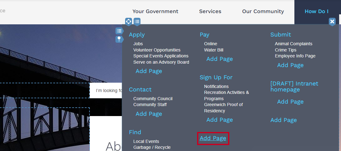 add page