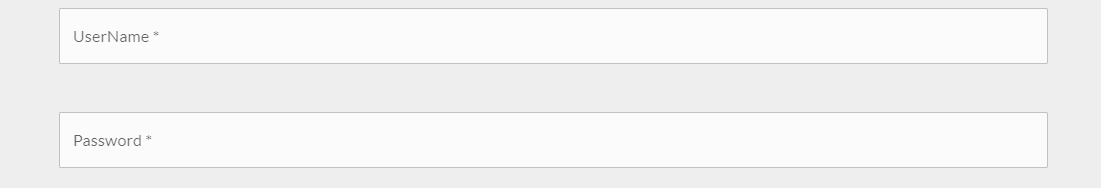 username and password fields.
