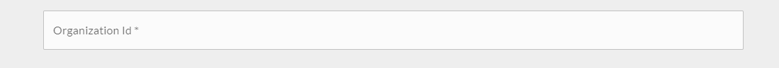 organizations id field.