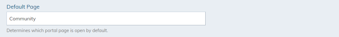default page