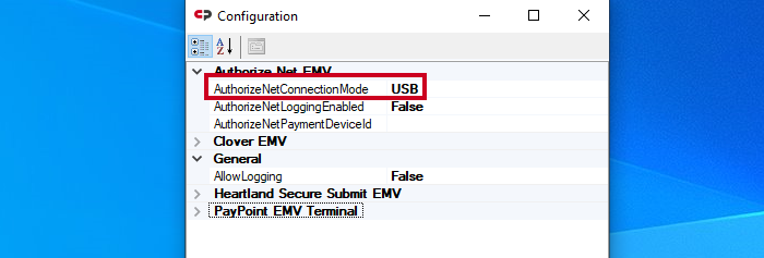 Authorize NET connection