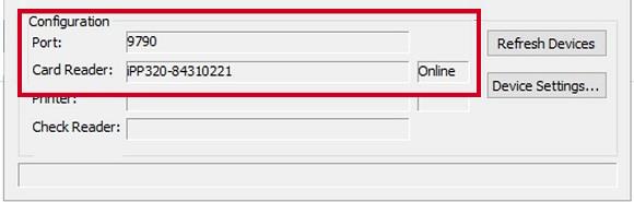 converge troubleshooting port-card reader.