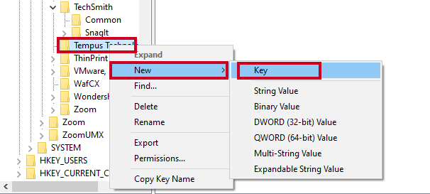 tempus new key.