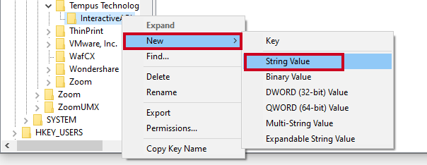 new string value.