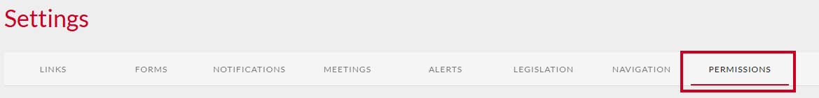 Permissions tab.