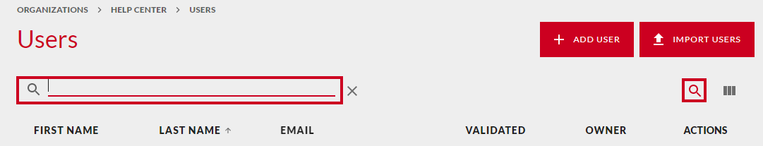 Search user.