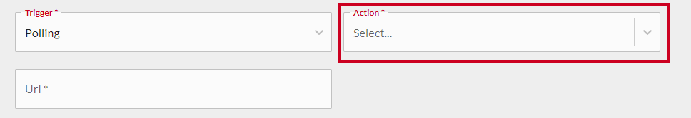 select an action