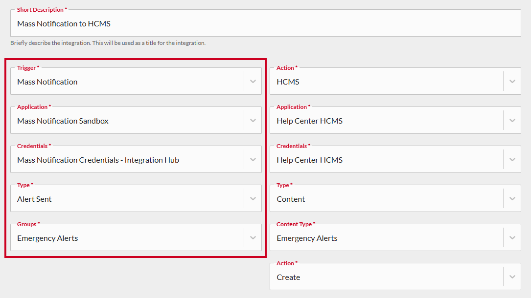 Example Mass Notification integration.