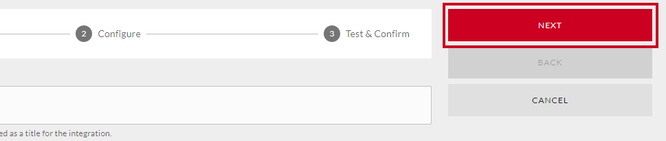 Red next button.