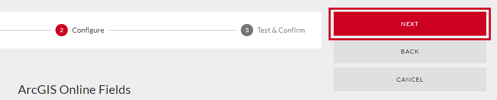 Red next button.