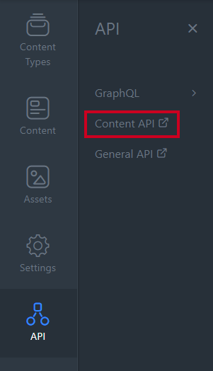 content api.