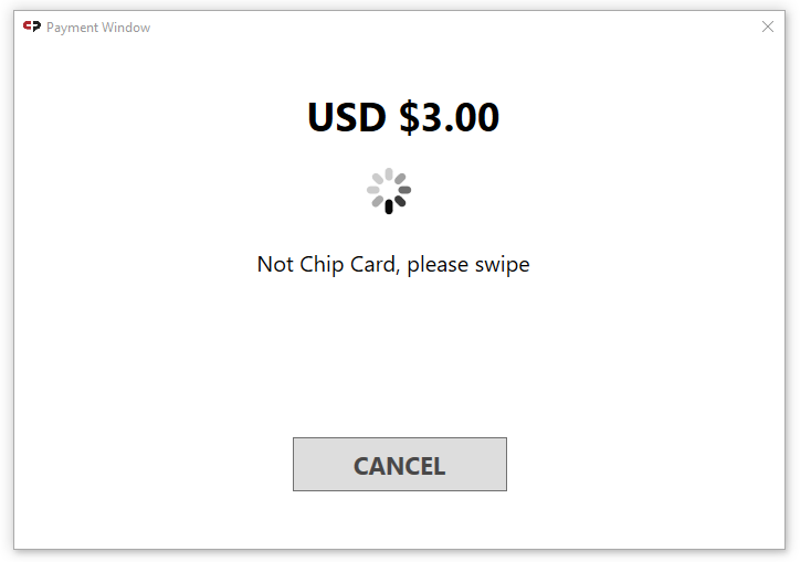 Please swipe.
