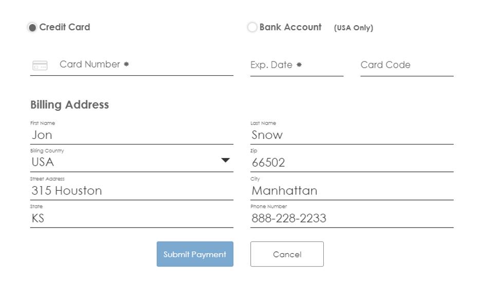 authorize.net duplicate transactions credit card.