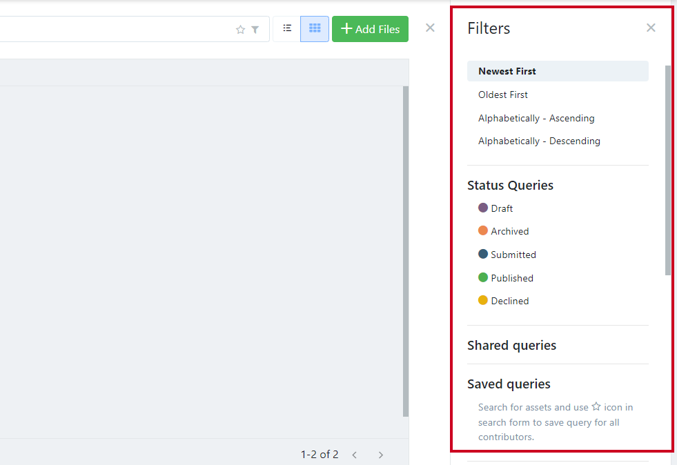 search filters.