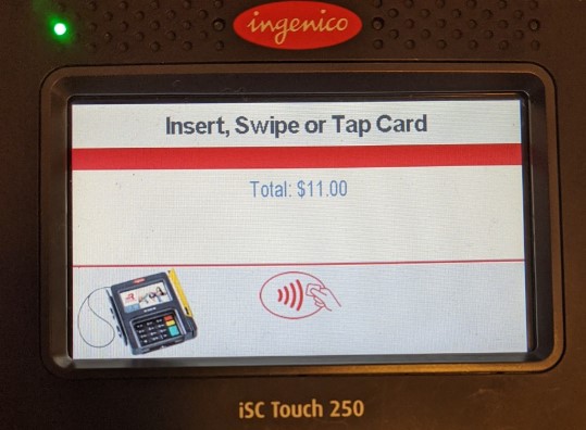 Session timeouts swipe card.