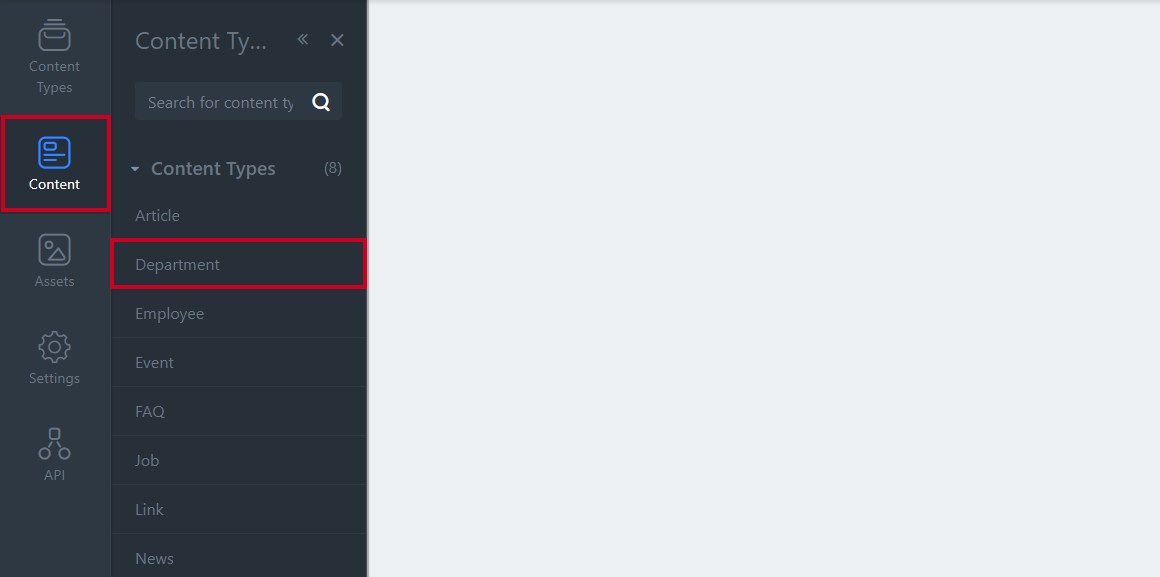 Content tab.