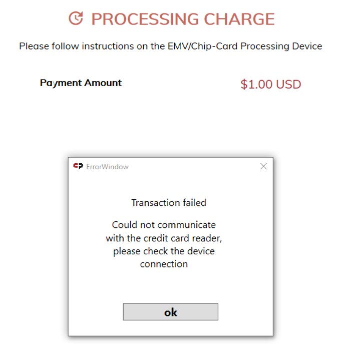 Transaction Failed.