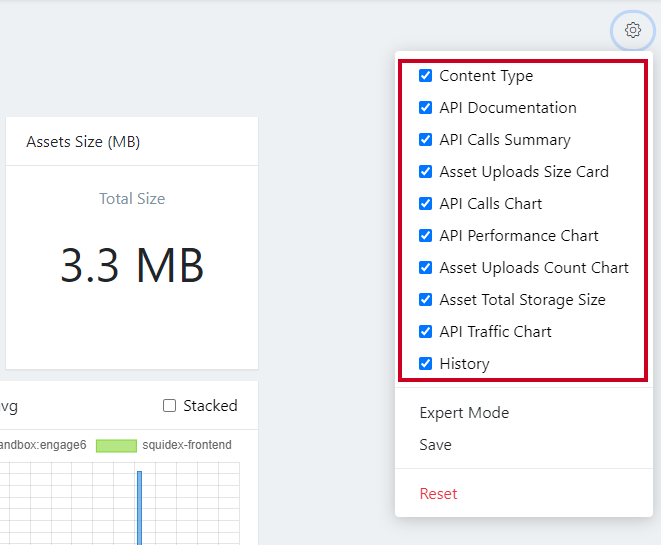 check or uncheck items.
