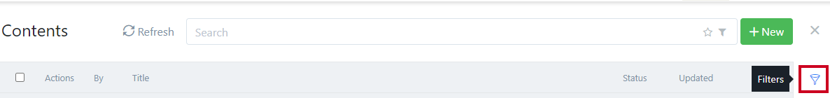 filters icon.