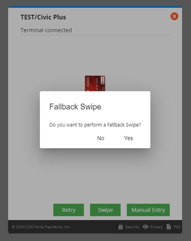 fallback swipe confirmation