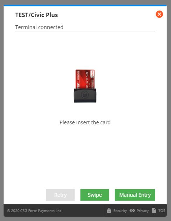 forte card present transactions test civicplus