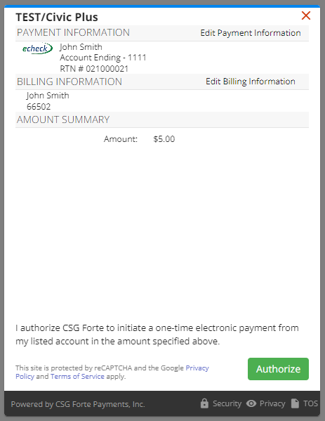stored account.