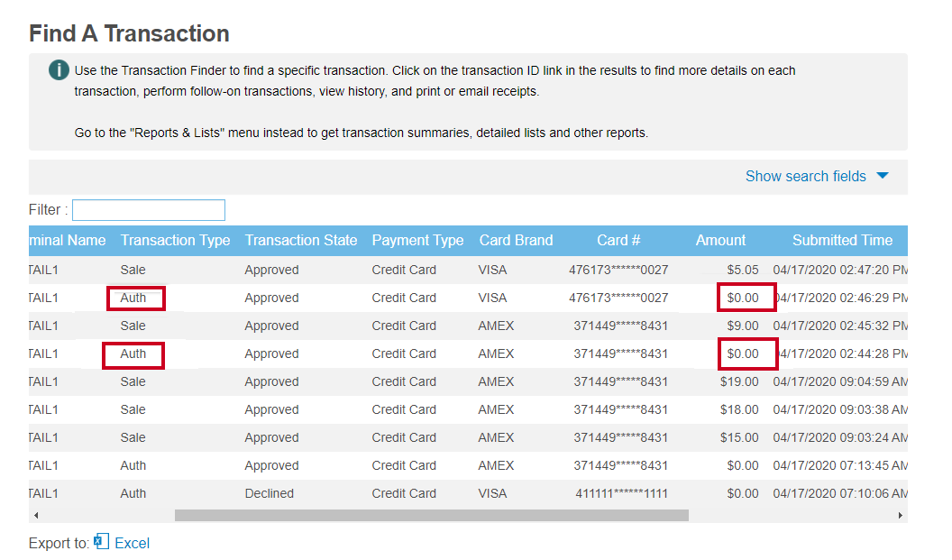 Store Payment Method Form.