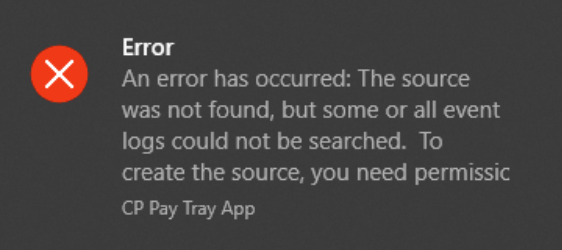 Transaction Processing Error