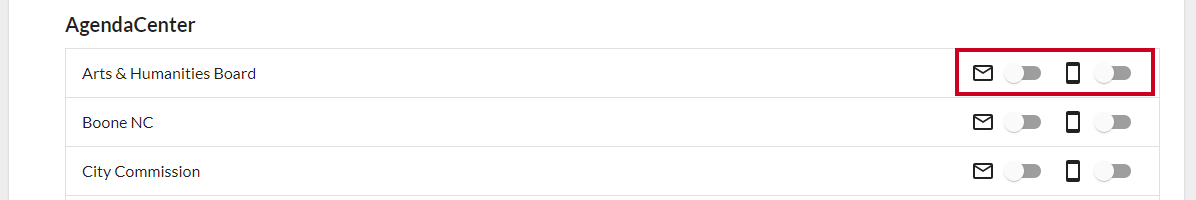 Subscribe toggles.