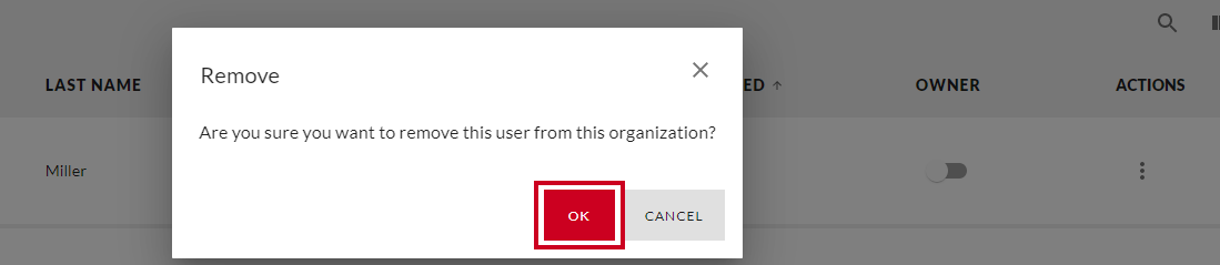 Remove User Warning.