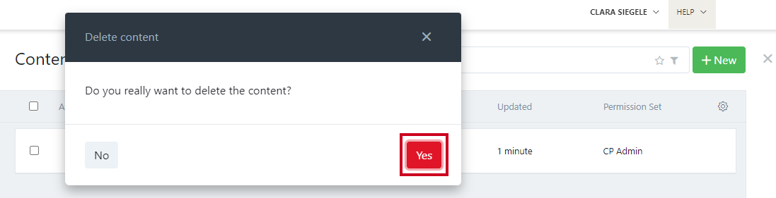yes delete item.