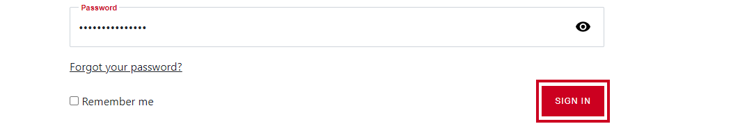 Sign In button under password field.
