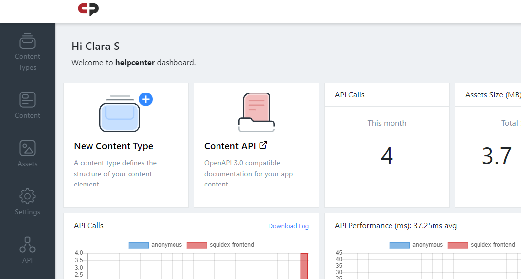 HCMS Dashboard.