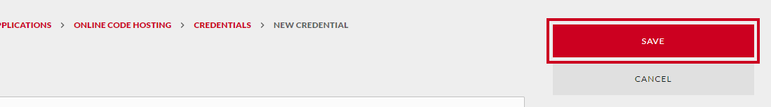Save button in the top right corner of the page.