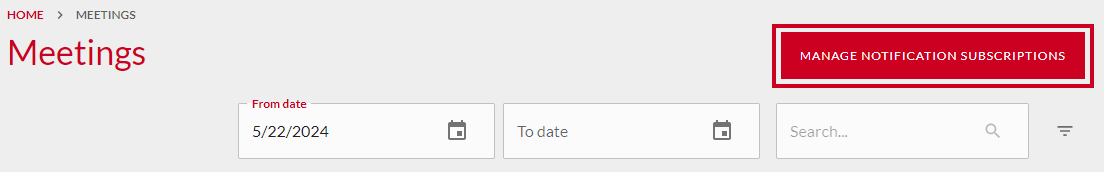 Manage Notifications button.