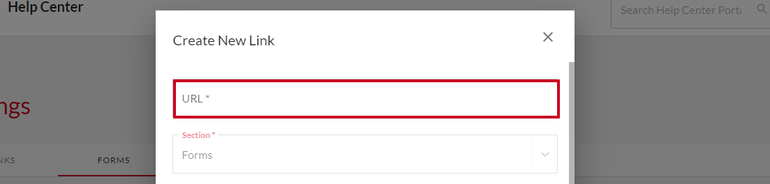 URL field.