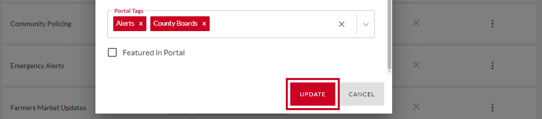 Update alert.