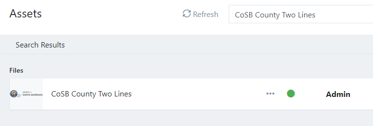 File name shows in search results.