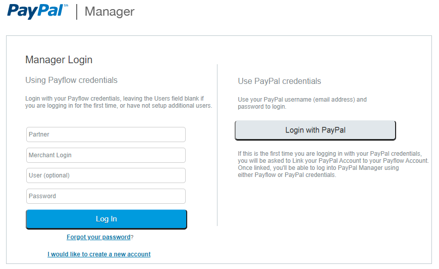paypal login