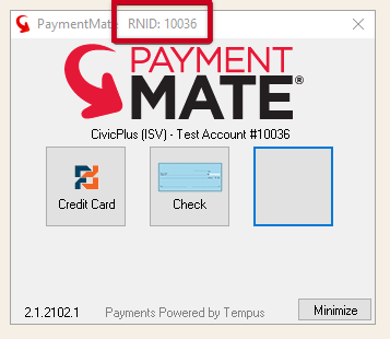 PaymentMate RNID.
