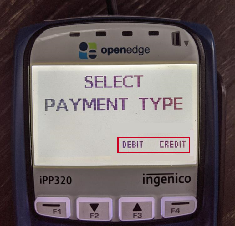 debit or credit.