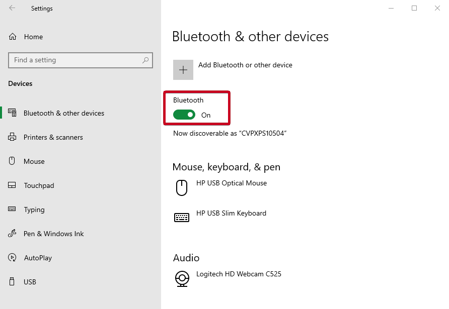 Bluetooth on.