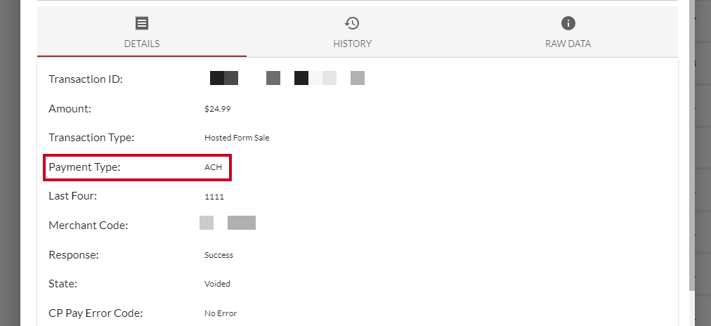ach payment type.