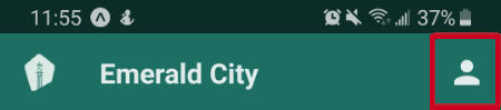 Tap the profile icon.
