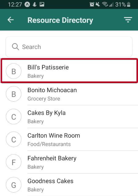 Tap to select a resource card.